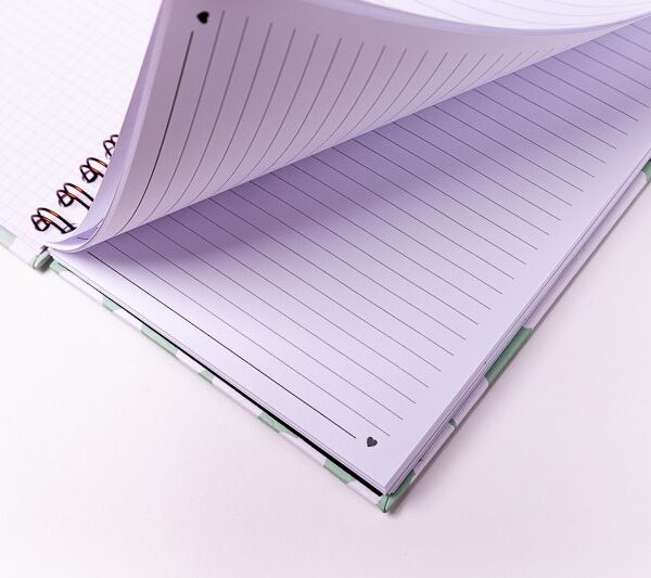 CADERNO A5 LUBI PISTACHE