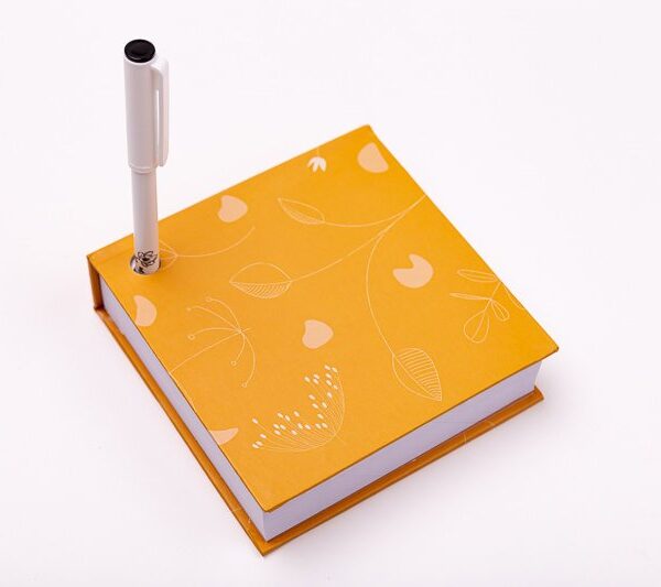 BLOCO CANETA MAGNOLIA BOHO FLORES