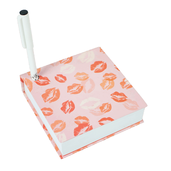 BLOCO CANETA MAGNOLIA REGINA BEIJOS