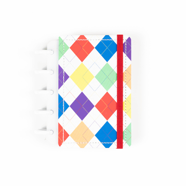 CADERNO DE DISCO MAGNOLIA ORIGEM ARGYLE COLOR