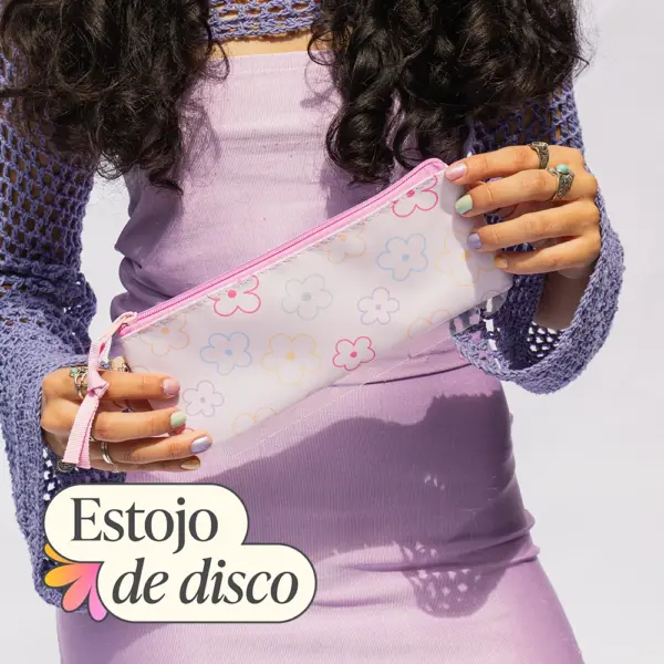 ESTOJO ENVELOPE DISCO MAGNOLIA CANDY FLOWERS