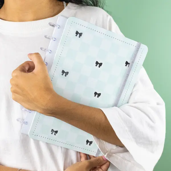 CADERNO DE DISCO MAGNOLIA SOFIA SCHAADT LACY TURQUESA CHESS