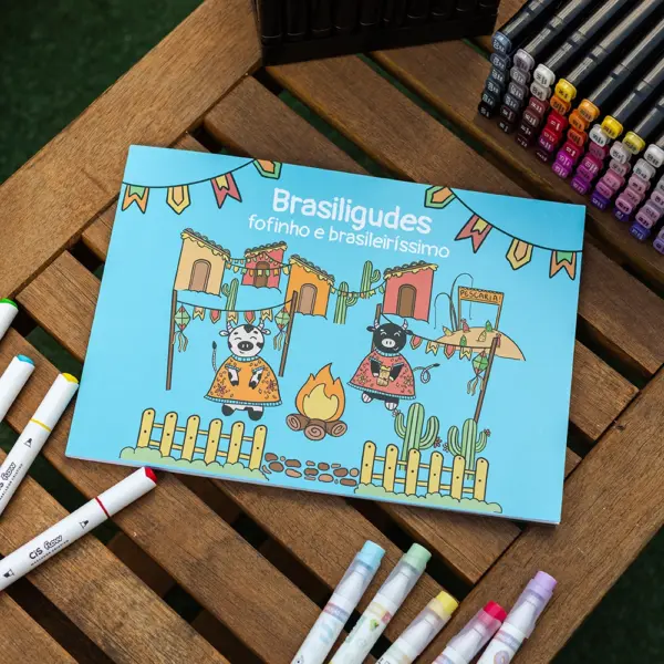 LIVRO DE COLORIR MAGNOLIA BRASILIGUDES