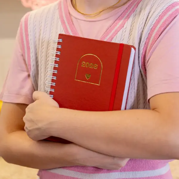 PLANNER DIARIO 2026 MAGNOLIA LOVE RED