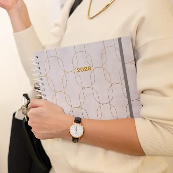 PLANNER LIFE 2026 MAGNOLIA CONCRETO SIMETRIA CIMENTO
