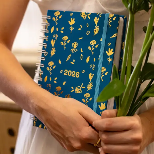 PLANNER DIARIO 2026 MAGNOLIA MON AMOUR LIBERTY GOLD