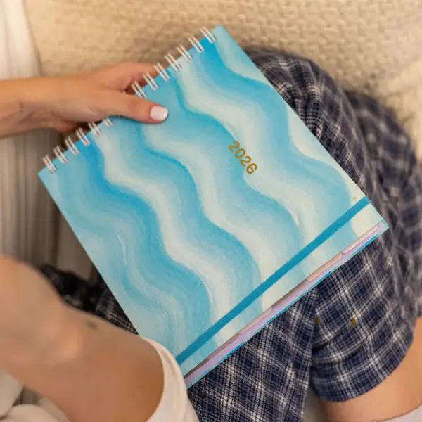 PLANNER LIFE 2026 MAGNOLIA MON AMOUR ONDAS AQUARELA