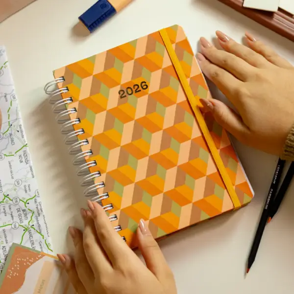 PLANNER DIARIO 2026 MAGNOLIA BOHO DOBRADURA