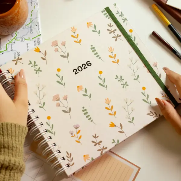 PLANNER LIFE 2026 MAGNOLIA BOHO OUTONO FLORAL