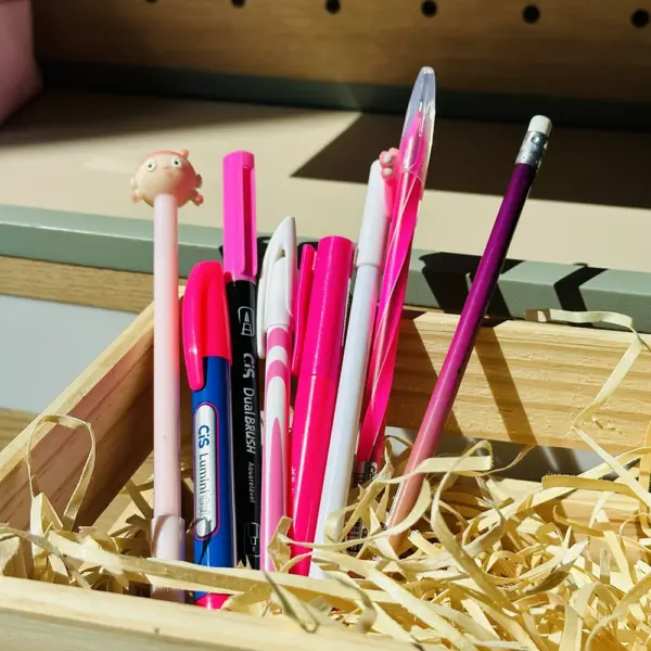 Kit Rosa - 8 itens de papelaria